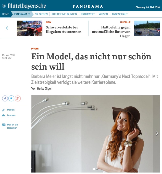 Barbara Meier im Interview